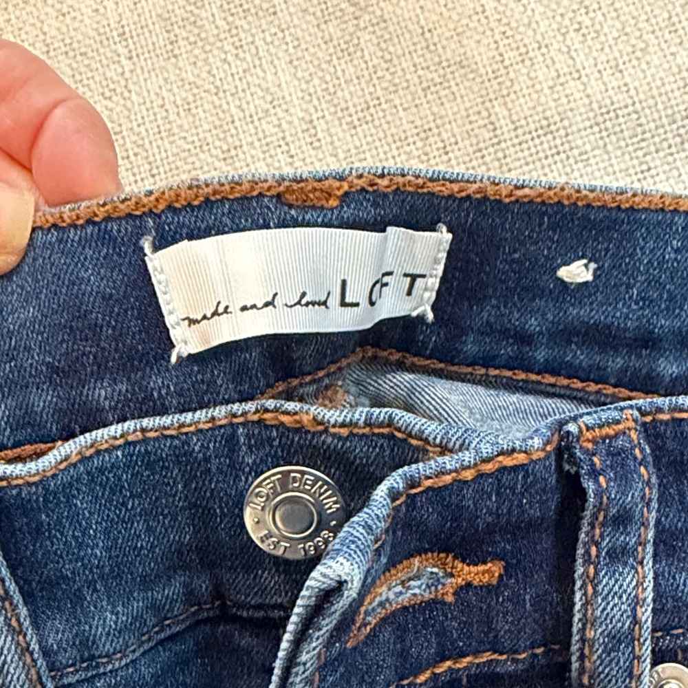 LOFT Classic Blue Denim Jeans